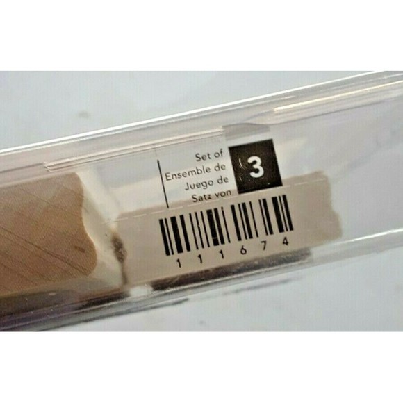 Retired Stampin' Up! "Punches Three" Stamp Set Wood Mounted Well Wishes - Picture 7 of 7